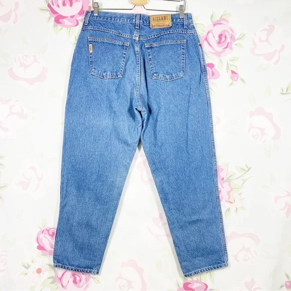 Vintage Gitano Medium Wash High Waist Mom Denim Jeans 16 - Picture 6 of 13